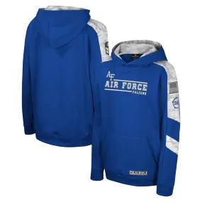 Lids Youth Colosseum Royal Air Force Falcons OHT Military Appreciation Cyclone Digital Camo Pullover Hoodie